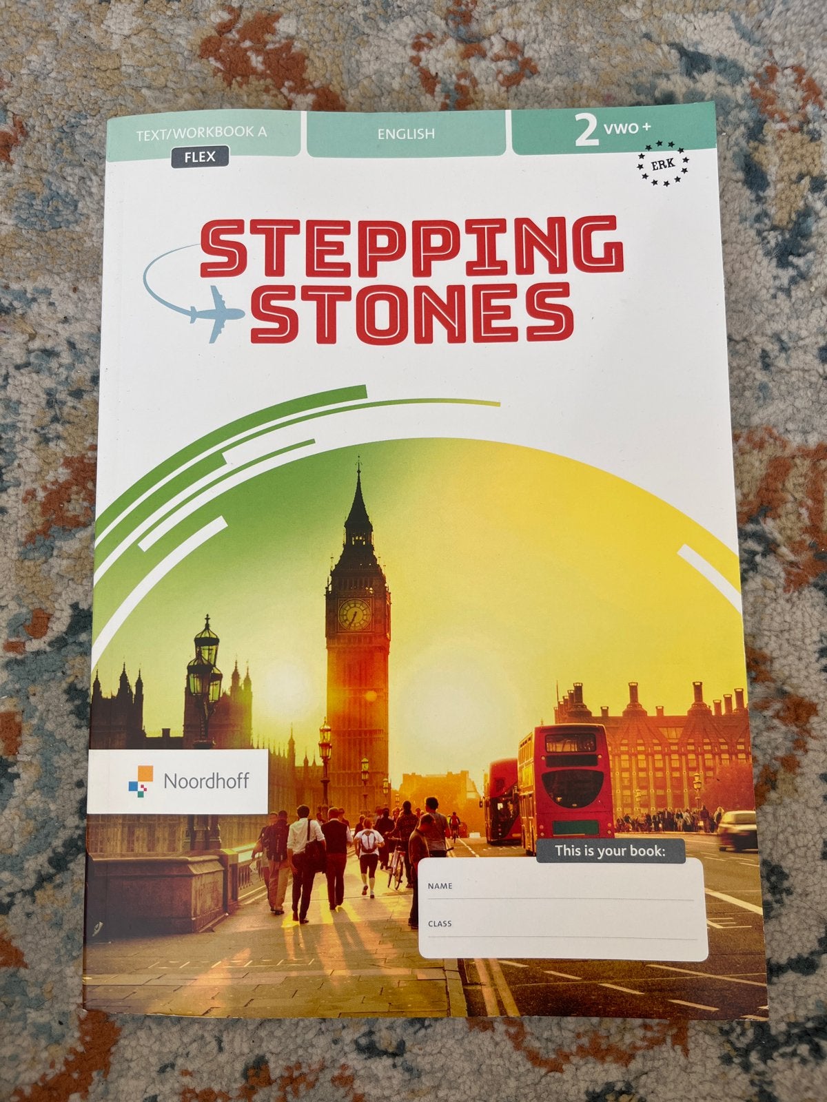 Stepping Stones 2 VWO+ Engels Tekst/Werkboek A Flex Ongebrui, Ophalen of Verzenden, Nieuw, VWO, Engels