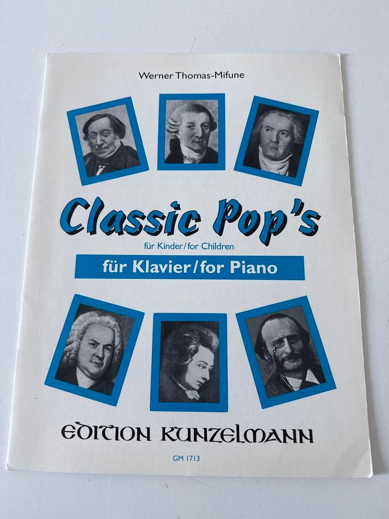 Bladmuziek piano voor kinderen - Classic Pop's, Muziek en Instrumenten, Bladmuziek, Klassiek, Ophalen of Verzenden, Zo goed als nieuw