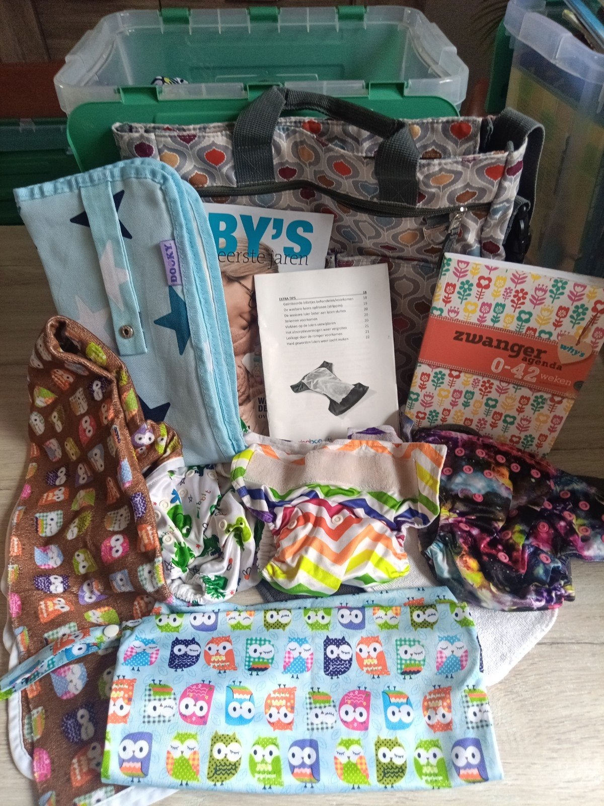 Wasbare luiers met toebehoren, Kinderen en Baby's, Babykleding | Overige, Ophalen, Gebruikt, Bababoe, Jongetje of Meisje