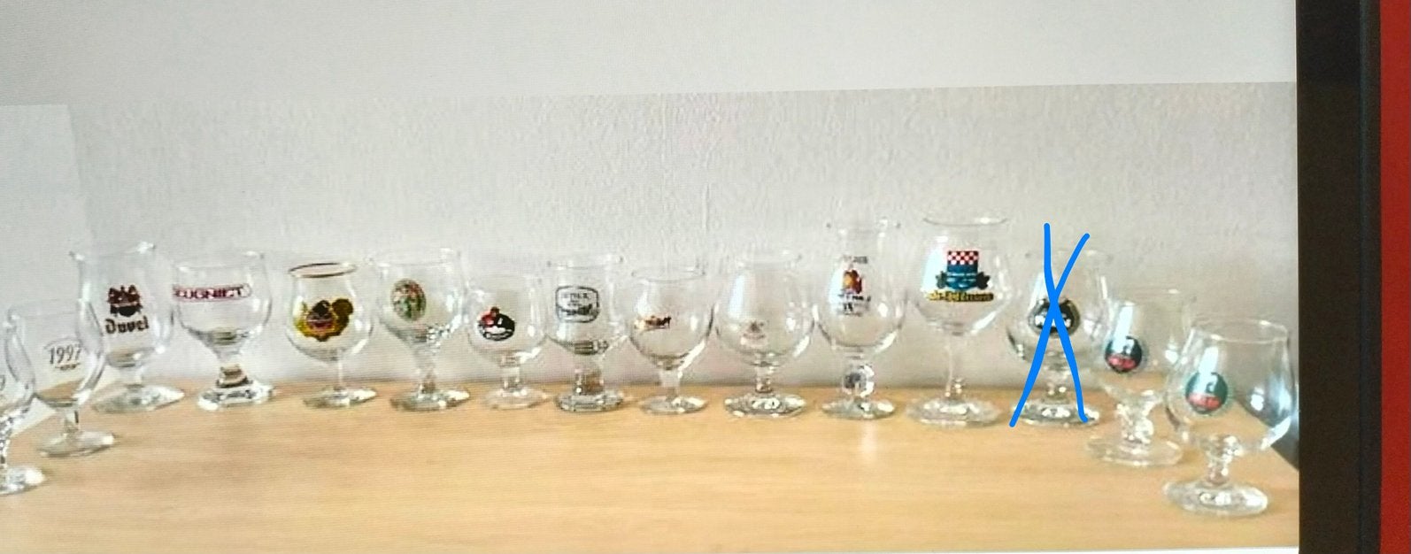 Biermerk glazen., Ophalen of Verzenden, Zo goed als nieuw, Glas of Glazen, Overige merken