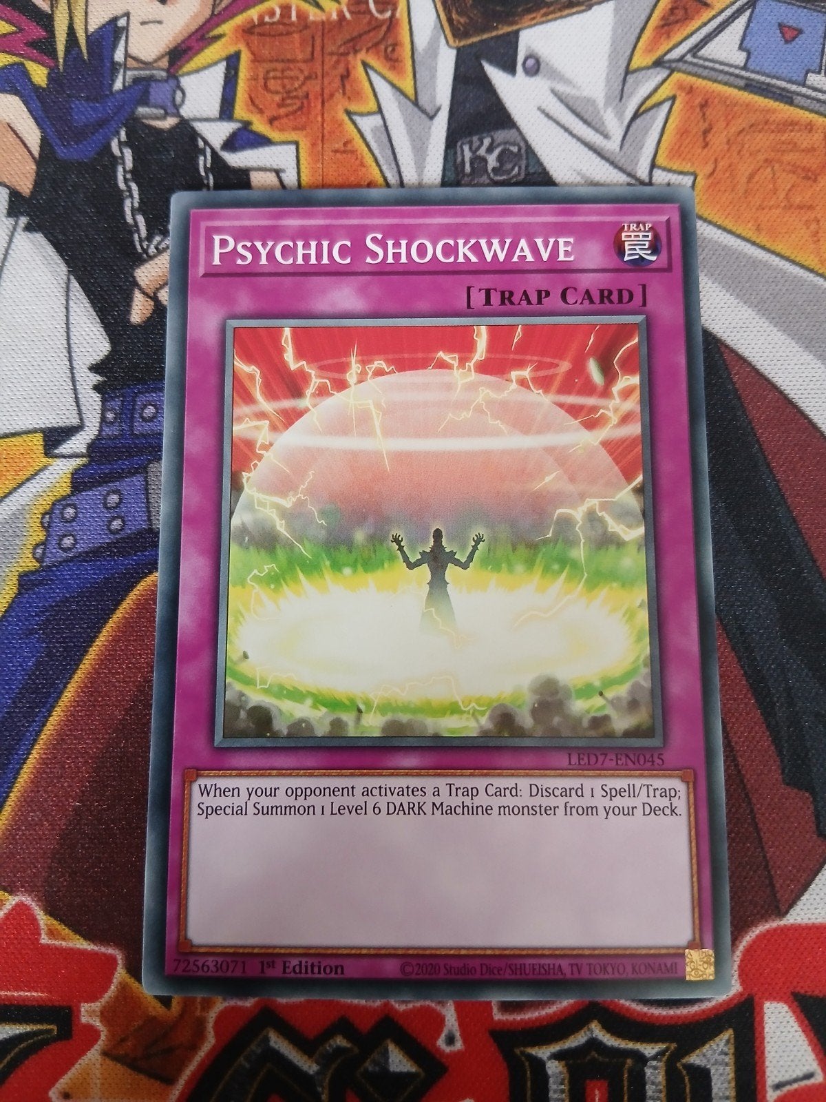 Psychic Shockwave - LED7 - Yu-Gi-Oh, Ophalen, Zo goed als nieuw