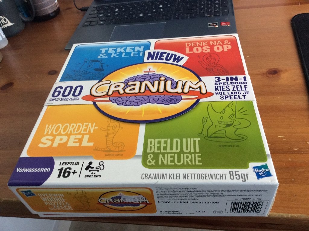 Cranium. bordspel met drievoudig speelbord. Hasbro, Vijf spelers of meer, Ophalen of Verzenden, HASBRO