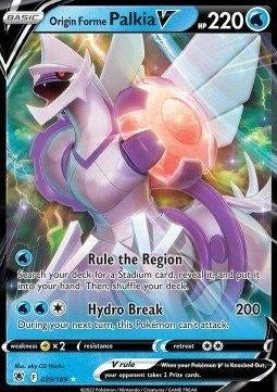 Pokemon - Origin Forme Palkia V (ASR 039) Ultra rare.., Ophalen of Verzenden, Nieuw, Losse kaart, Foil