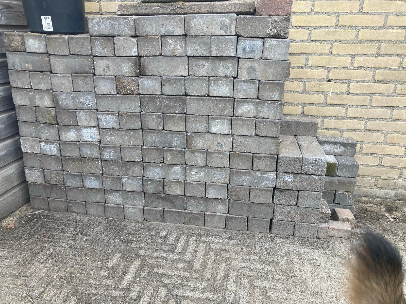 Gratis klinkers, ongeveer 6m2, Ophalen, Gebruikt, Klinkers, 5 tot 10 m²