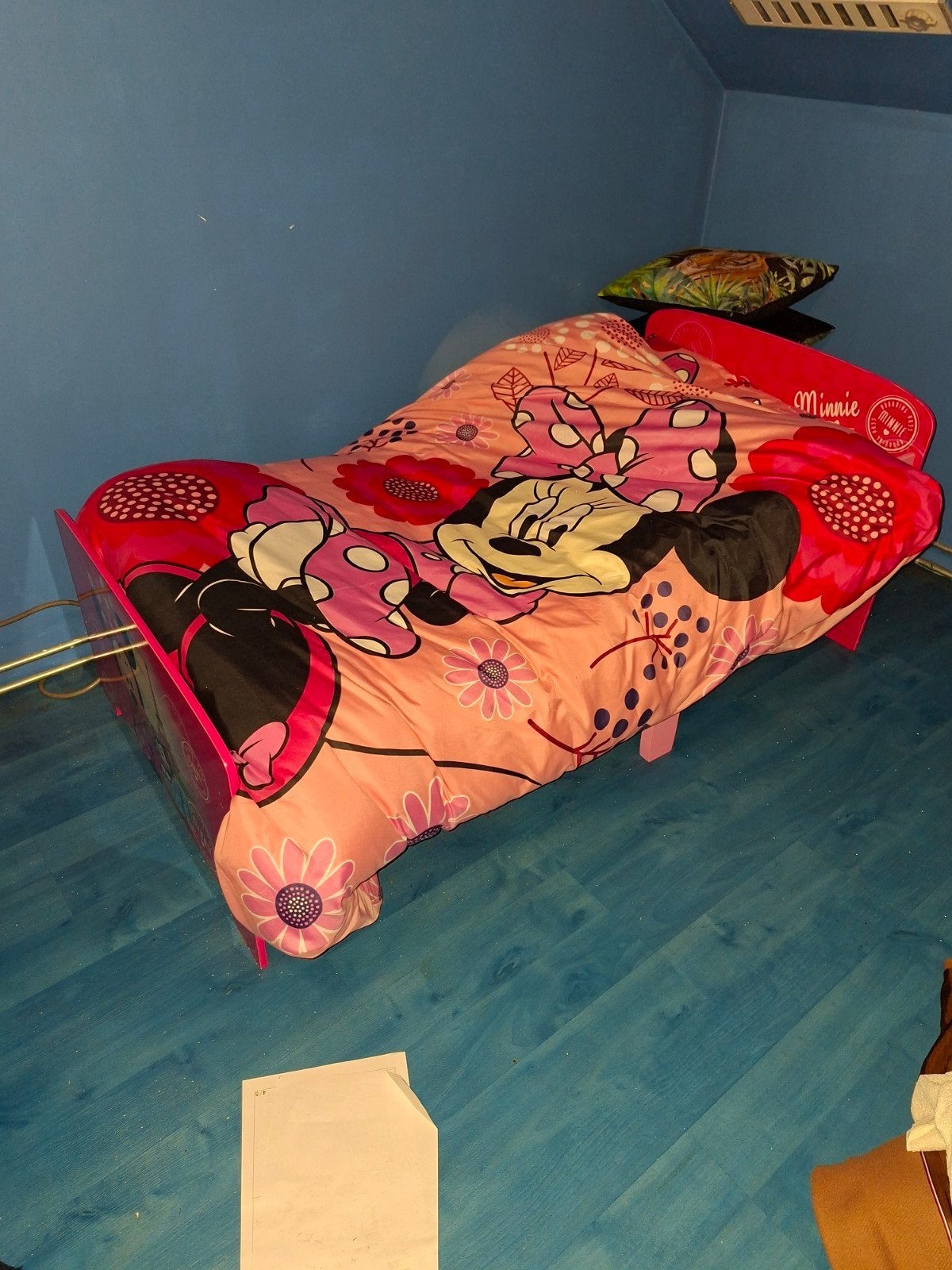 minnie mouse peuterbed, 70 tot 85 cm, 140 tot 160 cm, Zo goed als nieuw, Ophalen