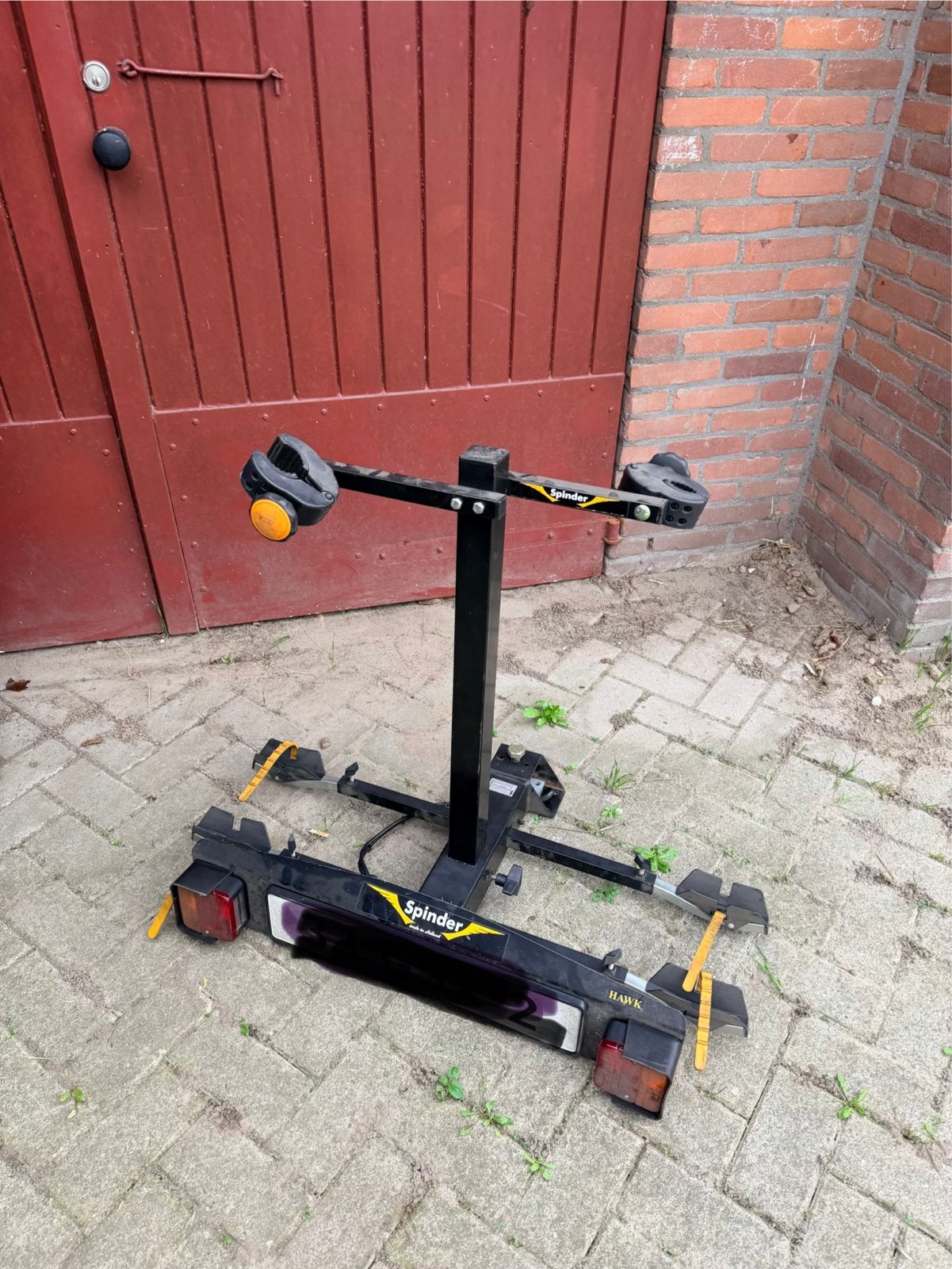 Spinder Hawk fietsendrager voor 2 fietsen, Auto diversen, Ophalen, 2 fietsen, Gebruikt, Trekhaakdrager
