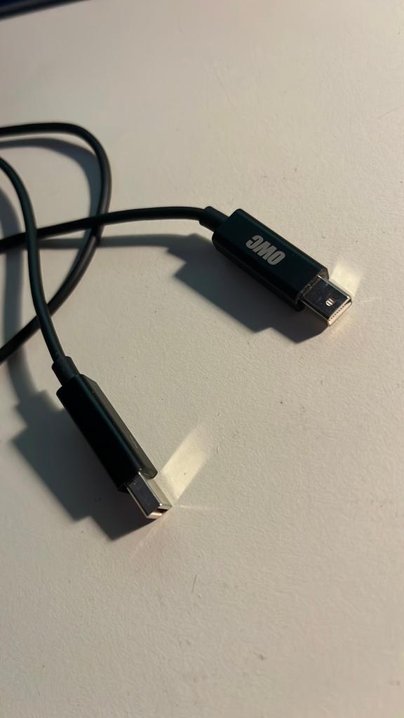 OWC Thunderbolt 2 kabel 1 meter, Ophalen of Verzenden, Gebruikt