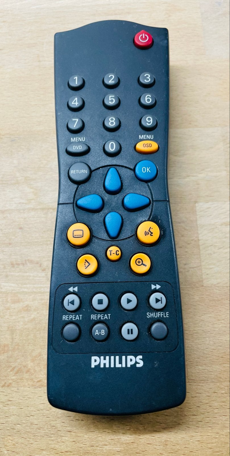 Philips afstandsbediening voor tv, mediaspeler, DVD, Ophalen of Verzenden, Gebruikt, Origineel, Dvd