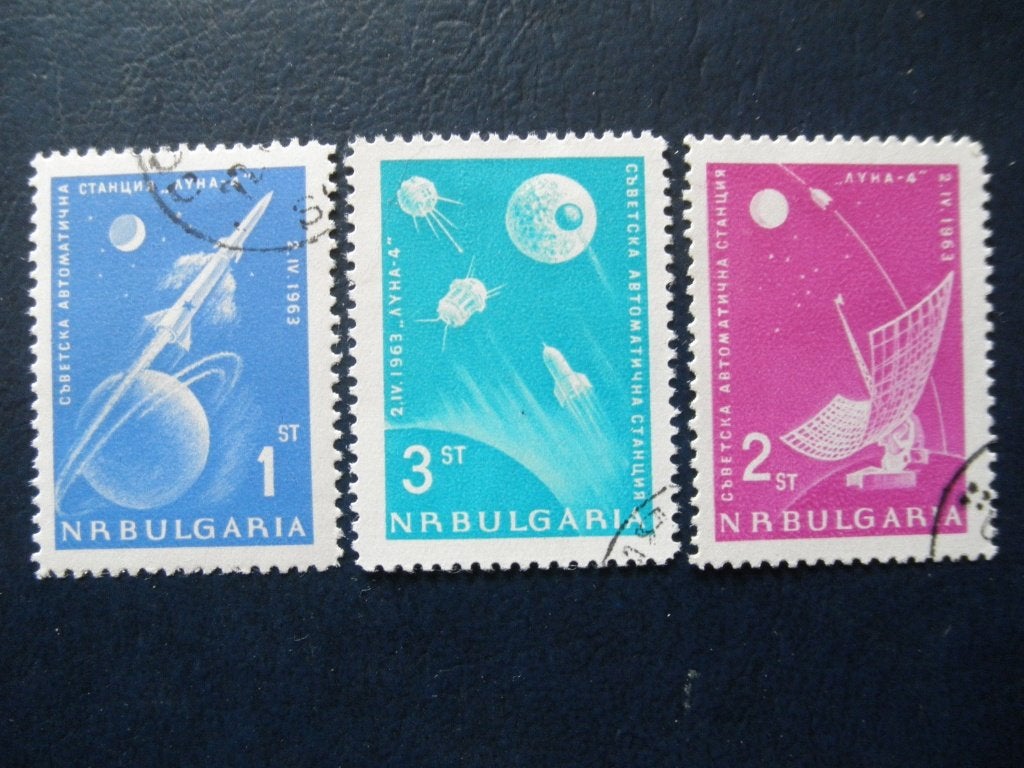 Postzegels Bulgarije 1963 ruimtevaart., Ophalen of Verzenden, Bulgarije, Gestempeld