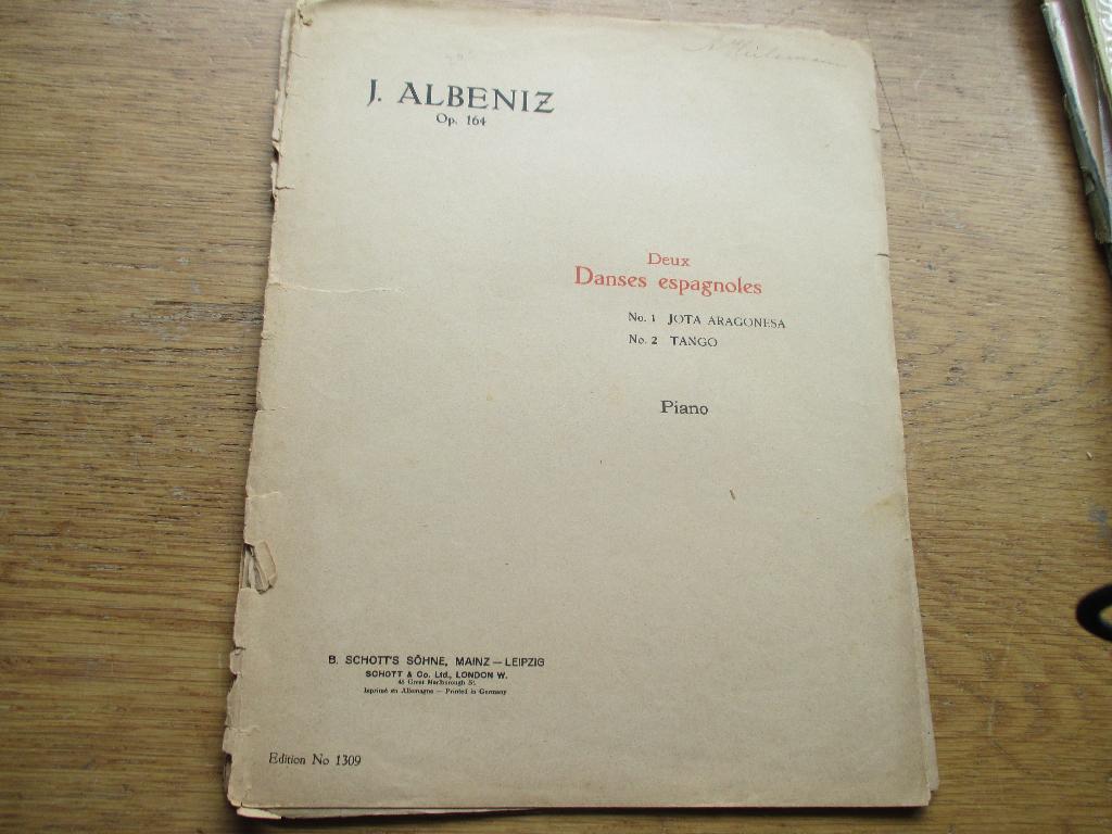 ALBENIZ - JOTA ARAGONESA + TANGO - VOOR PIANO, Gebruikt, Ophalen of Verzenden, Artiest of Componist, Piano