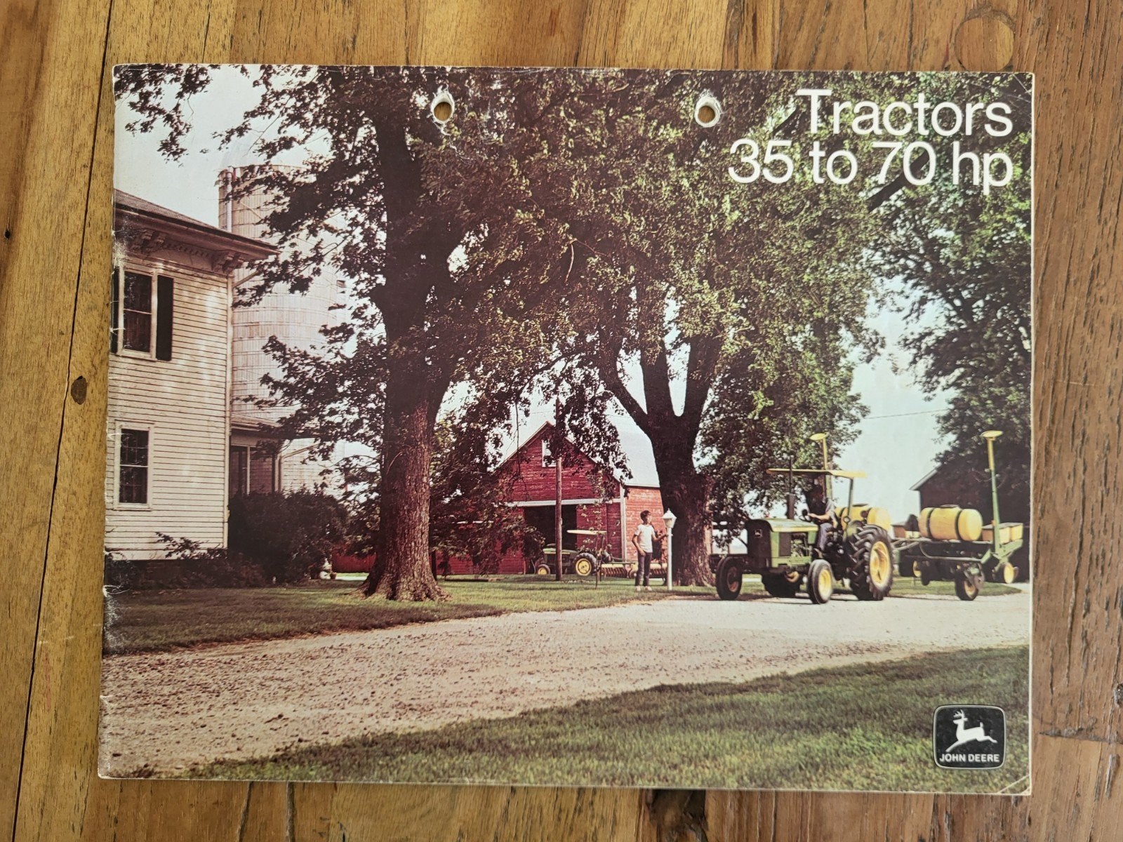 tractor folder John Deere tractors 35 to 70 hp, Boeken, Ophalen of Verzenden