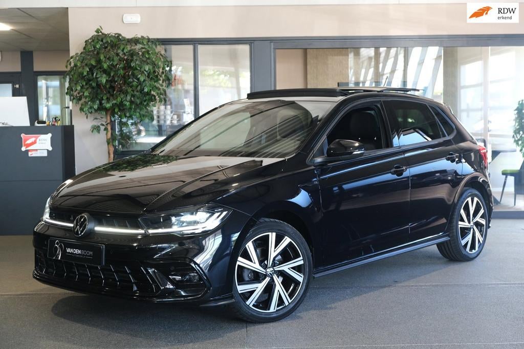Volkswagen Polo 1.0 TSI R-Line DSG Pano Navi Led Cam Virtual, Auto's, Volkswagen, Gebruikt, Alcantara, Zwart, Origineel Nederlands