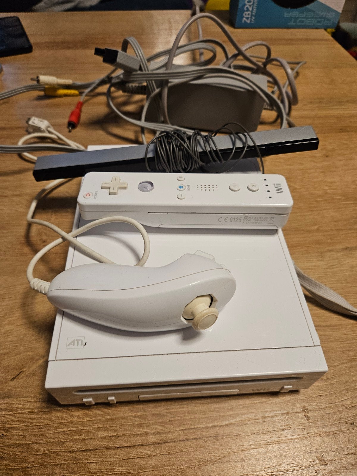 Wii console RVL-101 (EUR) met controller en nunchuck, Ophalen of Verzenden, Gebruikt, Met 1 controller