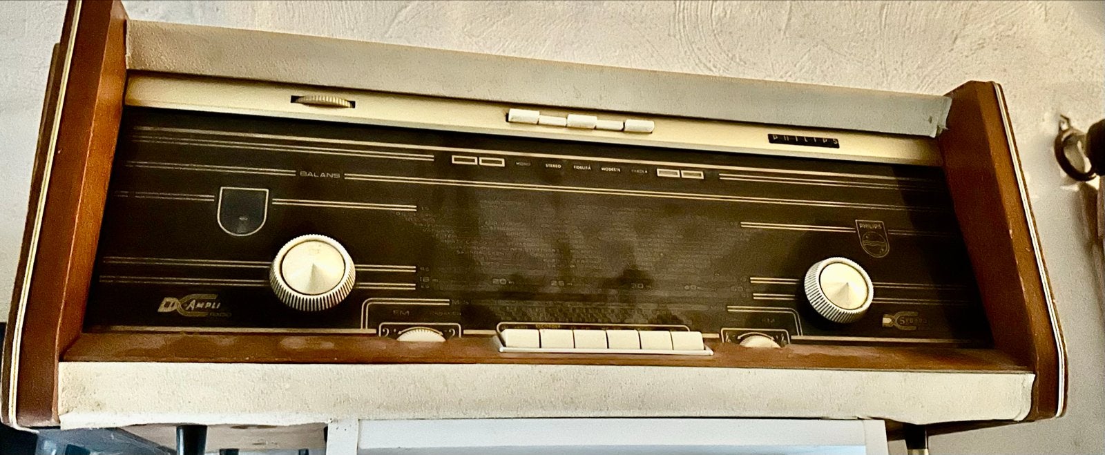 Vintage Philips radio - Goed spelend, Ophalen of Verzenden, Gebruikt, Radio