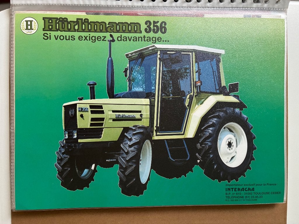 Hürlimann trekker tractor folder brochure, Ophalen of Verzenden, Gelezen