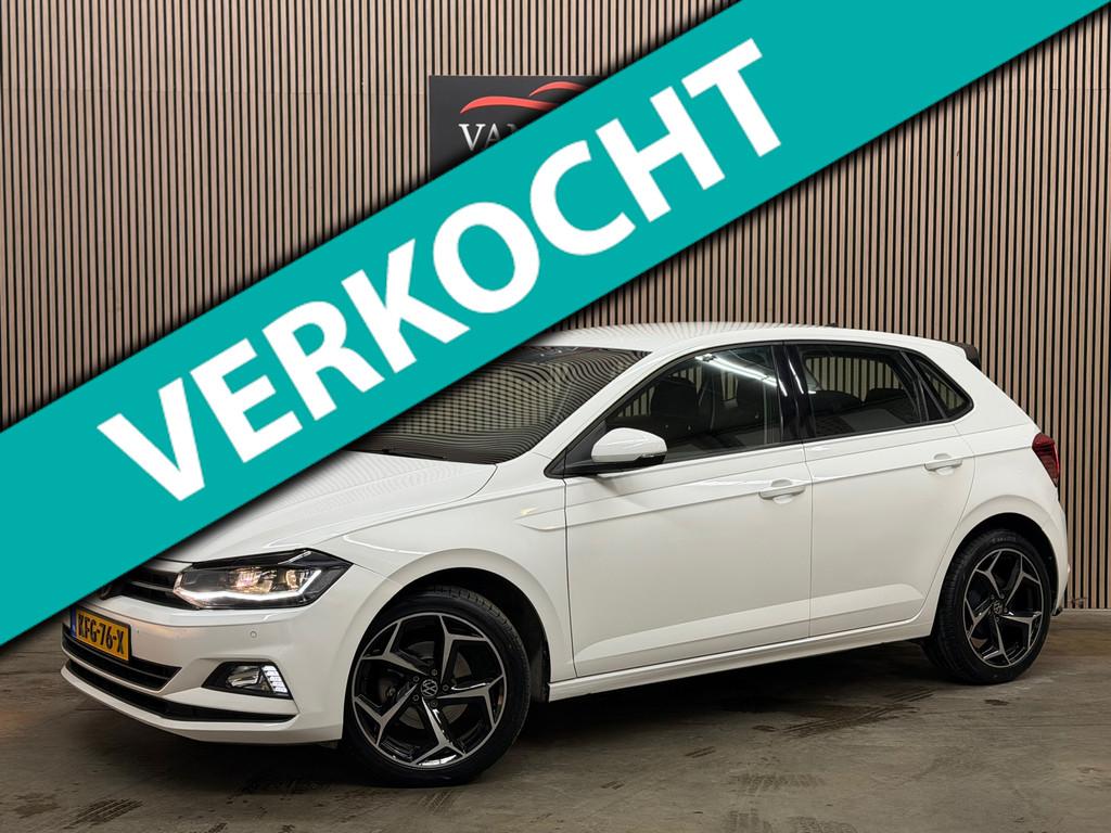 Volkswagen Polo 1.6 TDI R-Line 2019 DSG LED CAR-PLAY CRUISE, Auto's, Stof, Gebruikt, Wit, Bedrijf