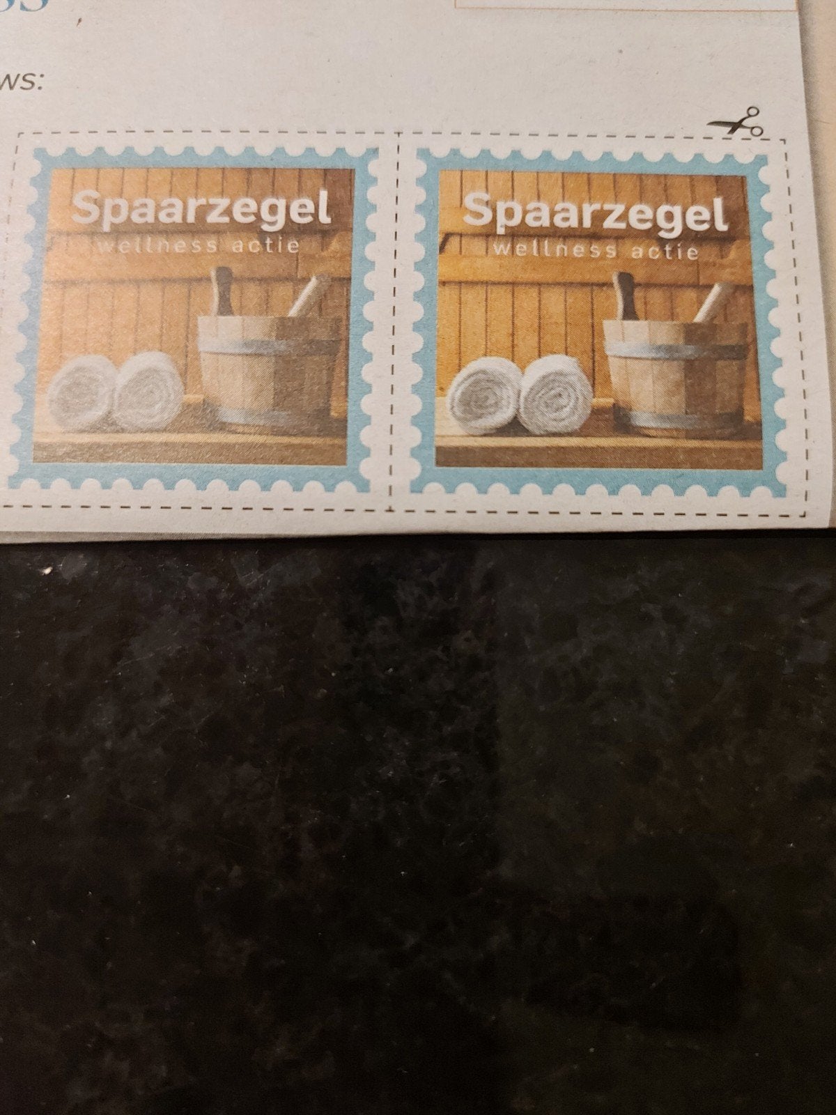 24 Wellness spaarzegels voor korting op dagje wellness, Ophalen of Verzenden, Overige soorten, Zegels, Bonnen of Punten