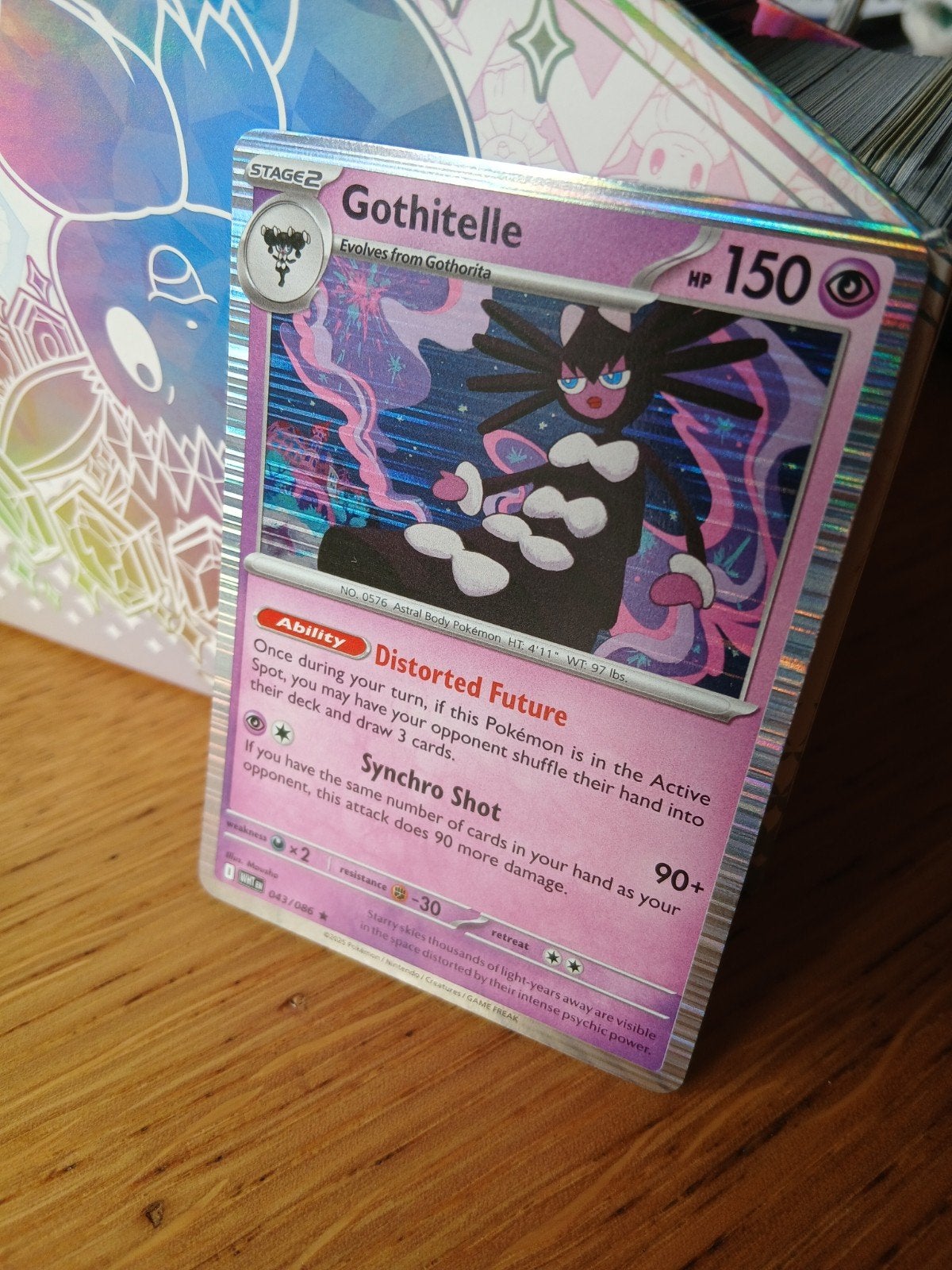 Gothitelle Pokémon Kaart - Distorted Future 043/086, Ophalen of Verzenden, Zo goed als nieuw, Losse kaart