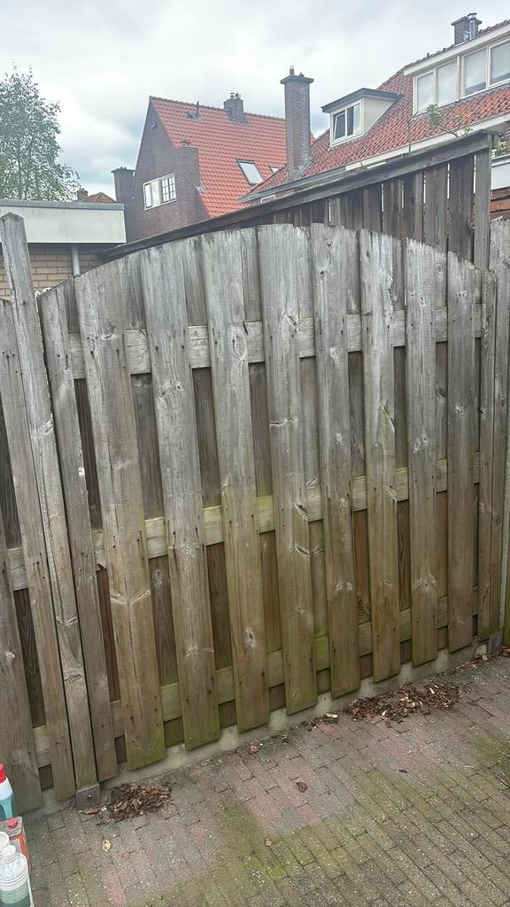 3 schutingdelen 180x180, Ophalen, Minder dan 3 meter, Hout, 1 tot 2 meter