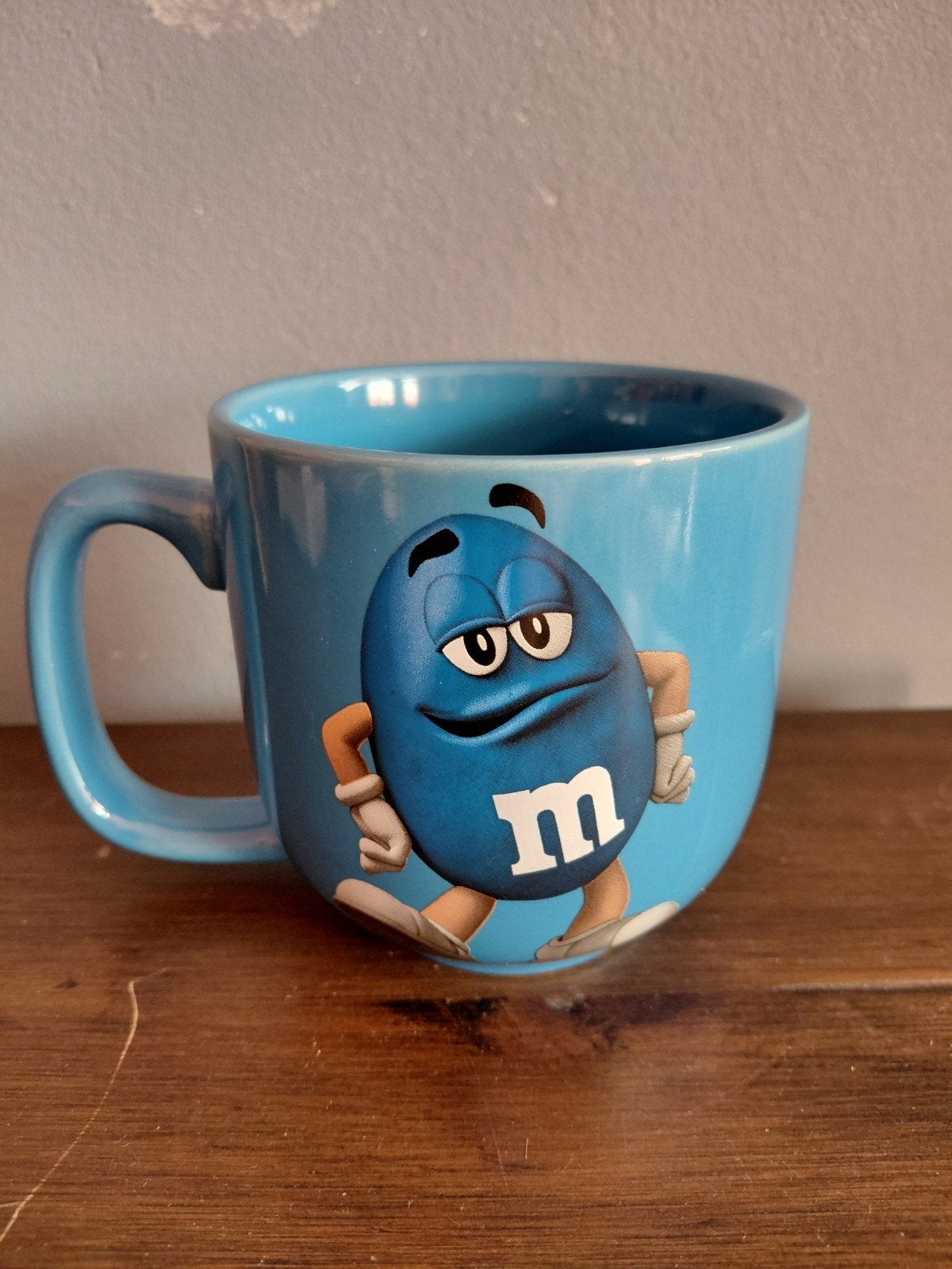 Grote Blauwe M&M's Mok (Bink) – XL Keramiek., Verzamelen, Merken en Reclamevoorwerpen, Ophalen of Verzenden, Zo goed als nieuw