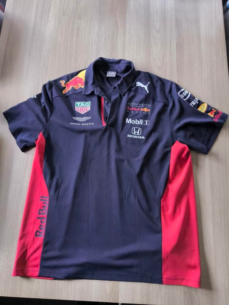 Max Verstappen - Red Bull Racing Polo Maat XXL, Blauw, Overige maten, Ophalen of Verzenden, Zo goed als nieuw