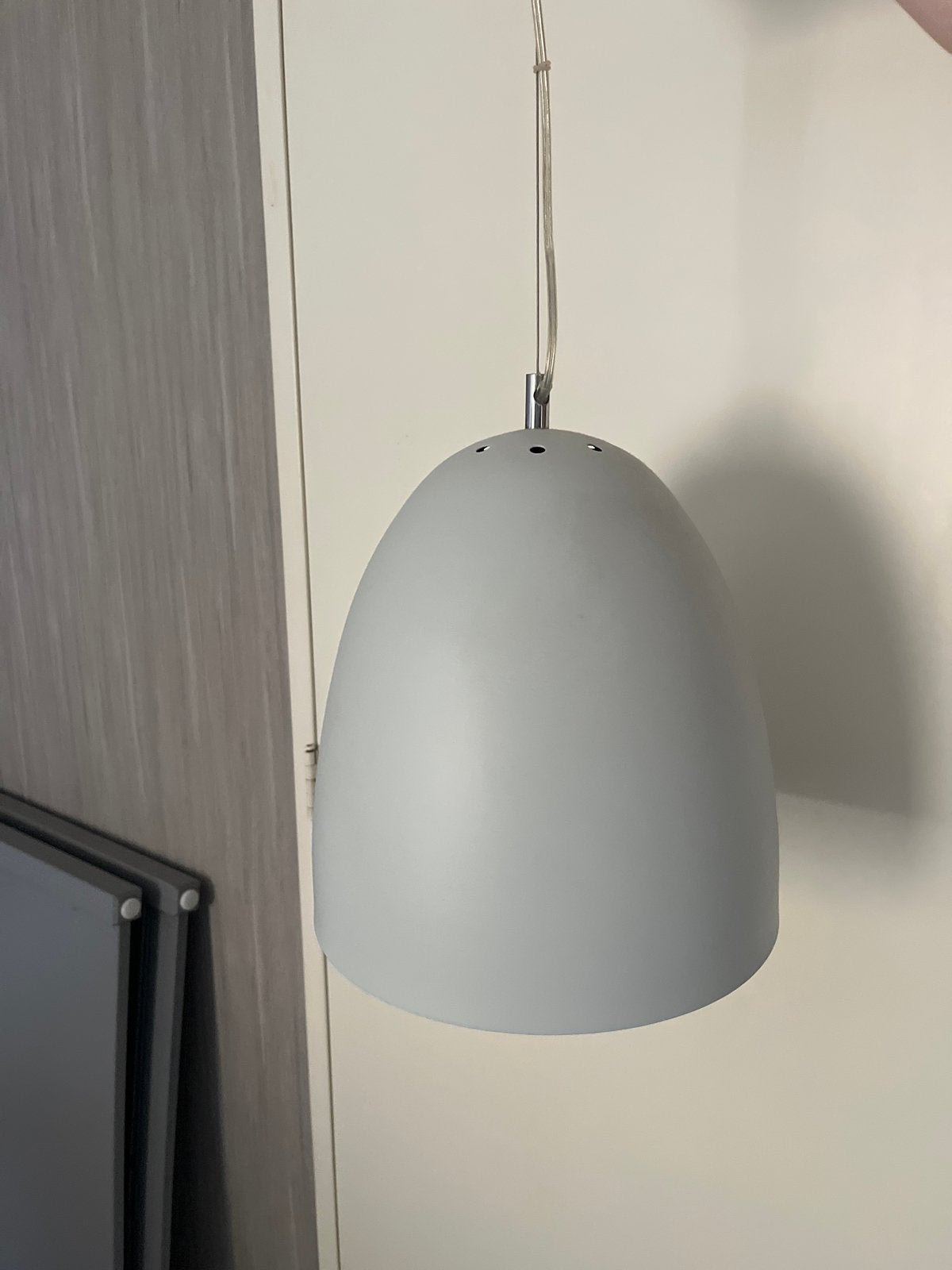 Hanglamp metaal met aluminium binnenkant - Ø 30cm, Ophalen, Gebruikt, Metaal, E27 (groot)