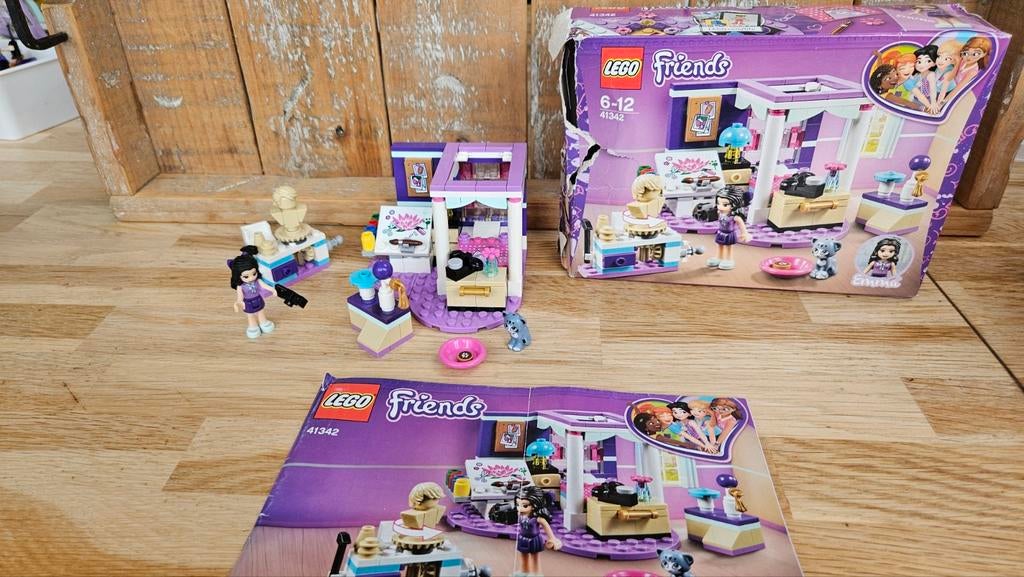 Lego Friends 41342 Emma's Luxe Slaapkamer - Compleet!, Gebruikt, Lego, Friends, Ophalen of Verzenden