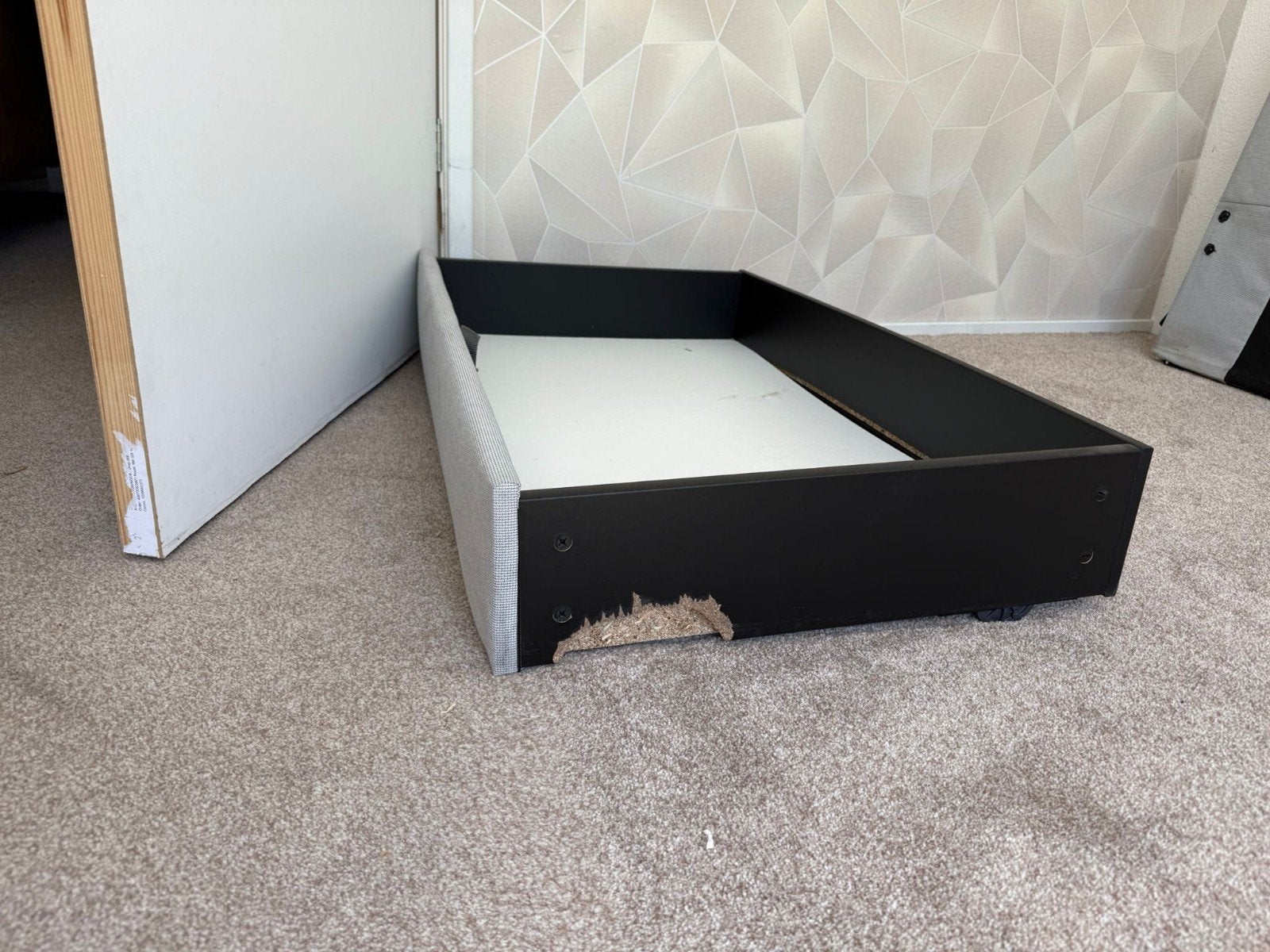Bed met lade en schimmel op hoofdbord, Huis en Inrichting, Ophalen, Gebruikt, Tweepersoons, 200 cm