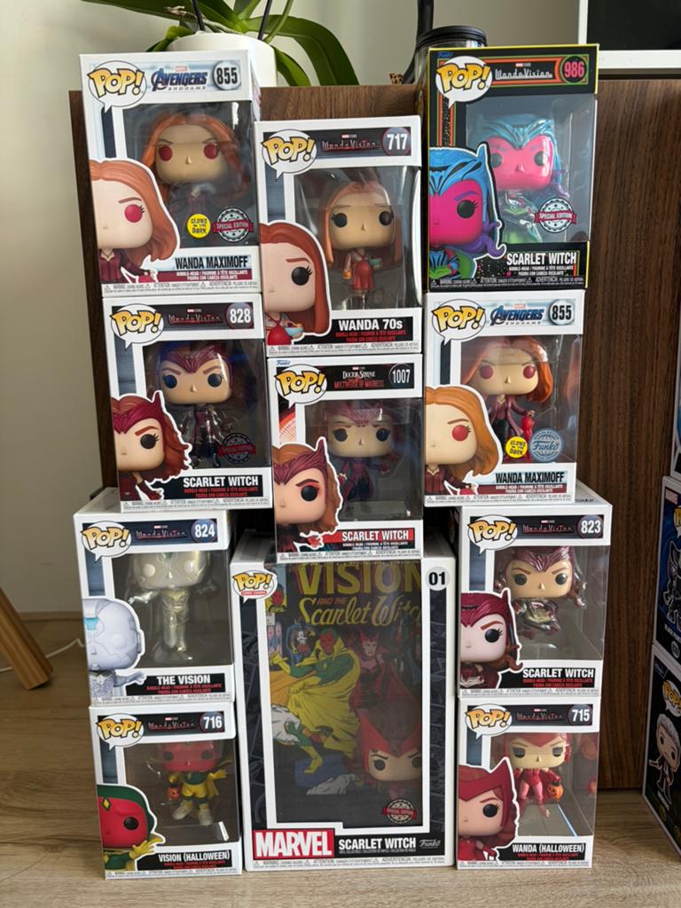 Wanda Vision / Scarlet Witch Funko Pops, Ophalen of Verzenden, Zo goed als nieuw