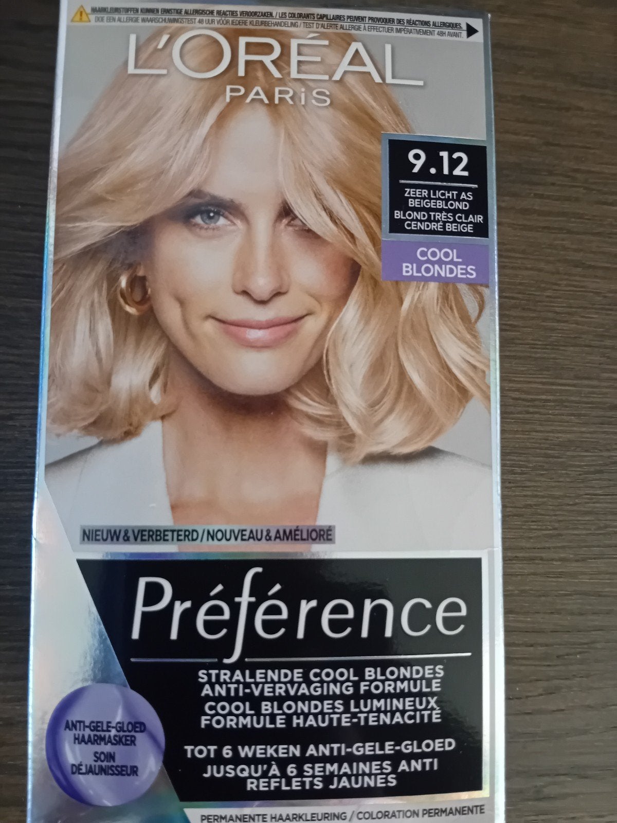 L'Oréal Préférence 9.12 Zeer Licht As Beige Blond Haarverf, Ophalen, Nieuw, Overige typen