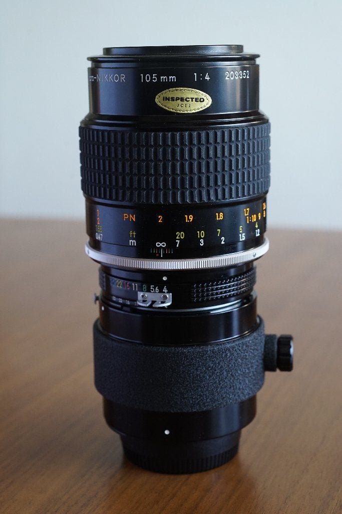 Nikon micro-nikkor 105mm f4 Ai, Ophalen, Nikon, Macrofunctie, Nikon F-mount