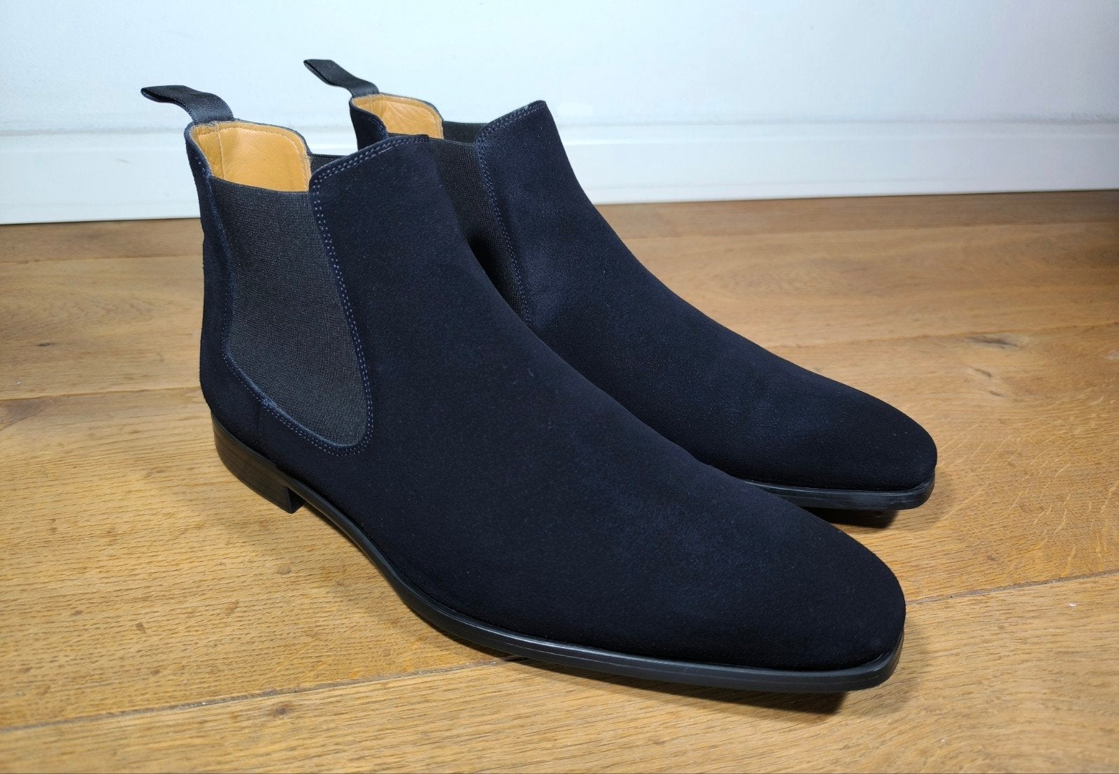 Magnanni exclusieve halfhoge herenschoenen maat 8,5 / 42,5, Ophalen, Blauw, Boots, Zo goed als nieuw