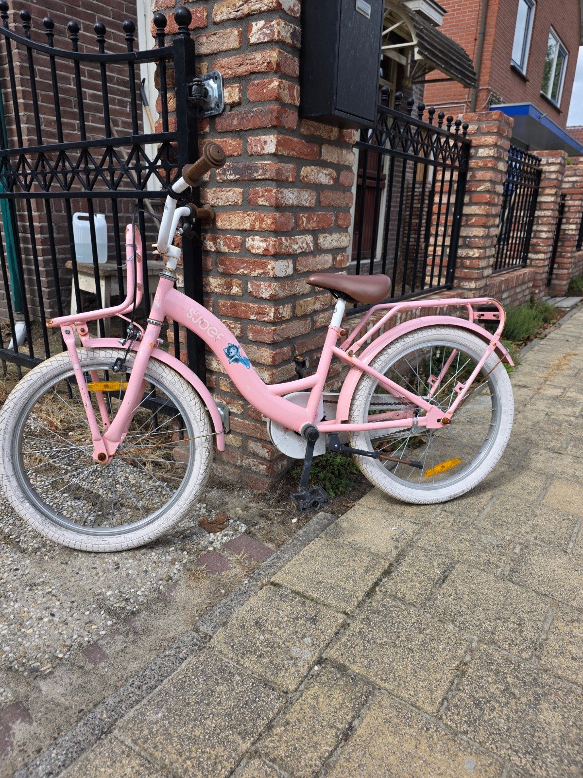 meisjesfiets, Ophalen, Terugtraprem, Gebruikt, Sjoef