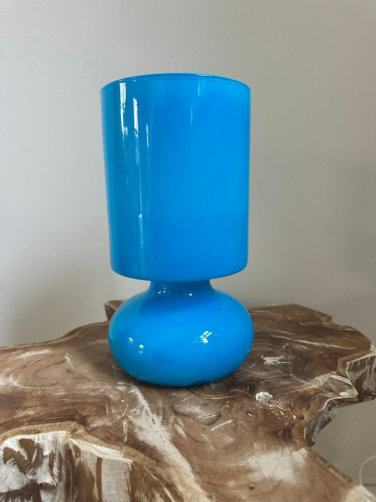 IKEA Lykta tafellamp - Zo goed als nieuw, Blauw, E14 (klein), Ophalen of Verzenden, IKEA