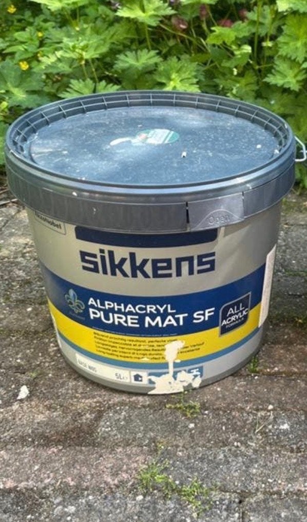 Sikkens Alphacryl Pure Mat SF 5L - Nieuwstaat, Ophalen, Zo goed als nieuw, Overige typen