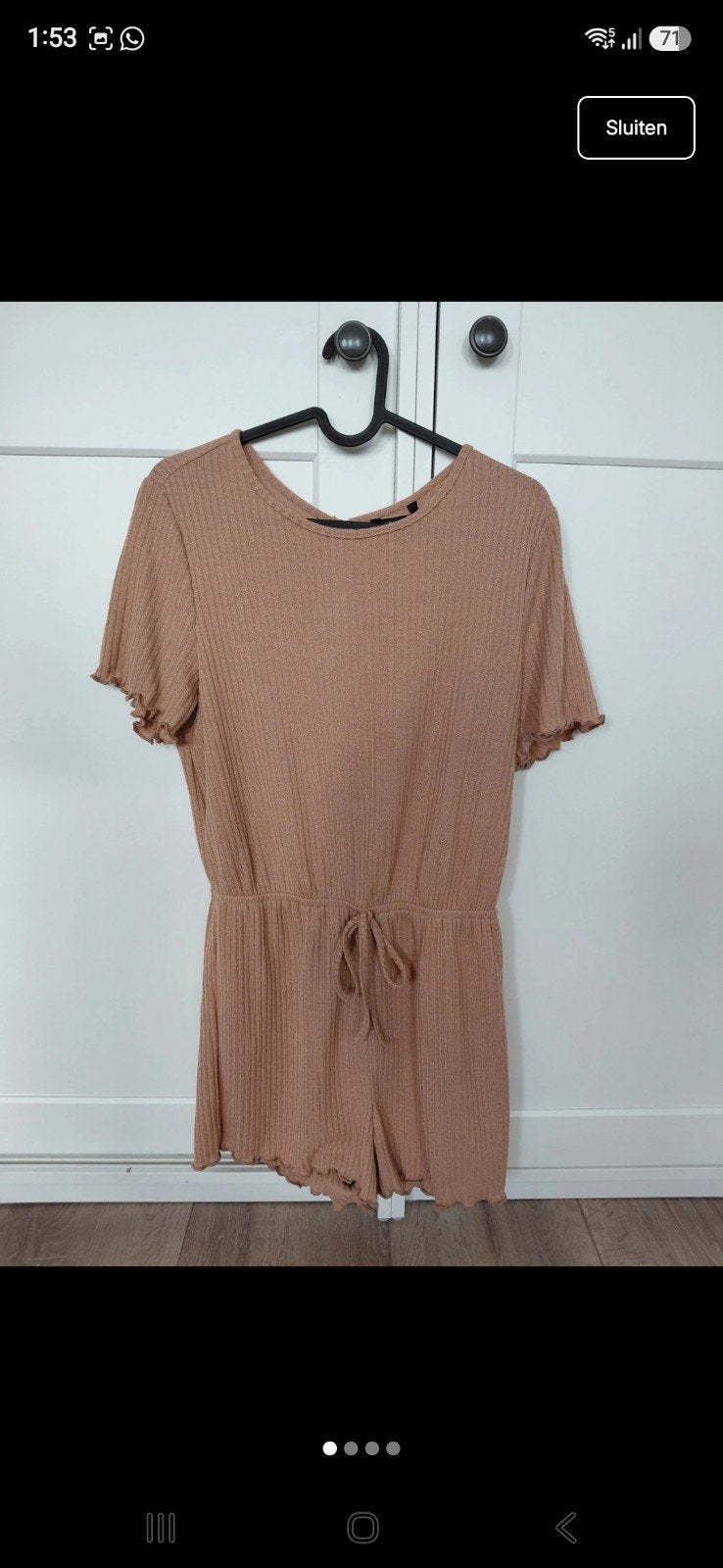 Bruine jumpsuit, Maat 38/40 (M), Bruin, Nieuw, Ophalen of Verzenden
