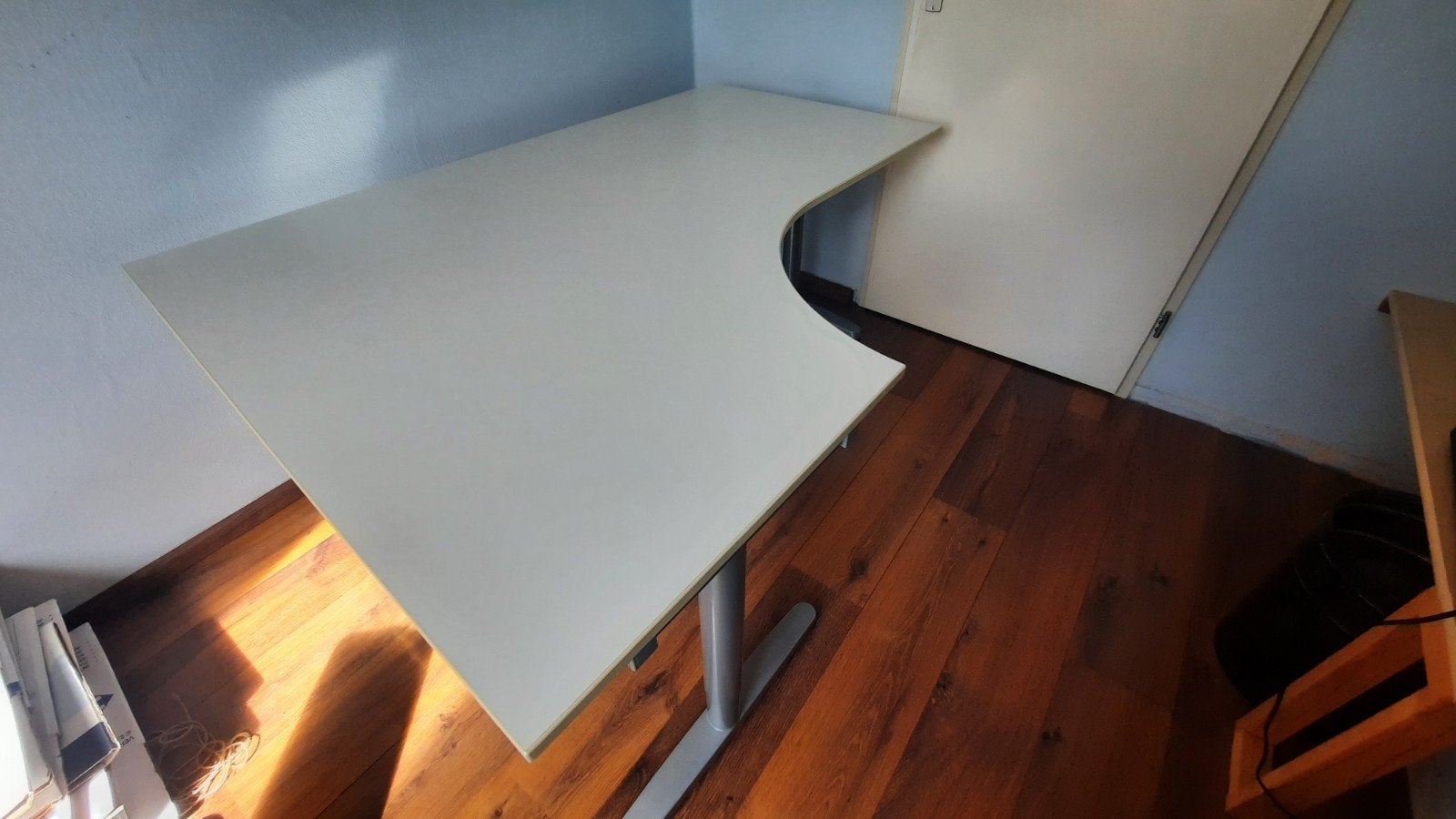 IKEA Galant Hoekbureau - Hoogte Verstelbaar, Huis en Inrichting, Ophalen, Gebruikt, 120 cm, Hout