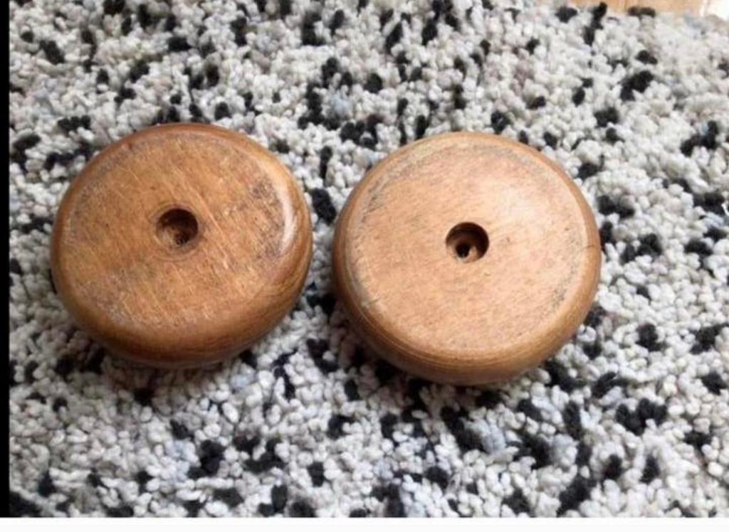 2 Houten Piano verhogers 🌺 Of meubelglijders, Ophalen of Verzenden