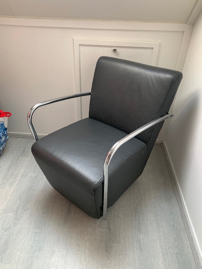 Fauteuil, Huis en Inrichting, Fauteuils, Ophalen, Nieuw, 50 tot 75 cm, Leer