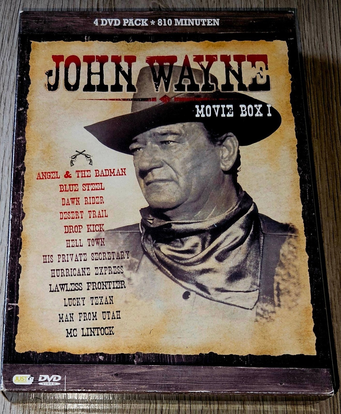 John Wayne Movie Box I - 4 DVD Pack - 810 Minuten, Ophalen of Verzenden