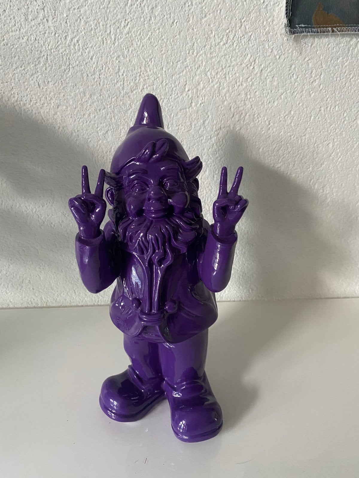 Stoobz kabouter, peace teken, paars, nieuw, Ophalen