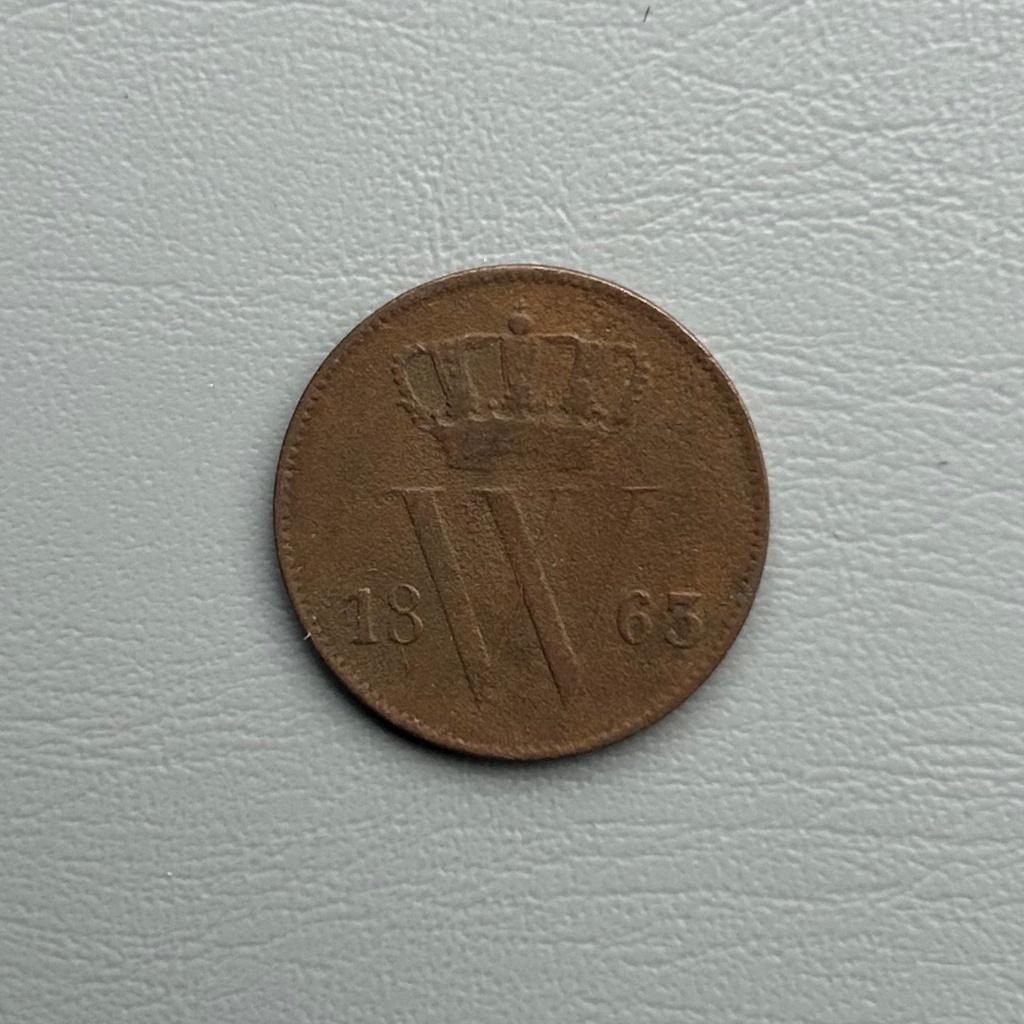 1 cent 1863, Postzegels en Munten, Munten | Nederland, Ophalen of Verzenden, Koning Willem III, 1 cent