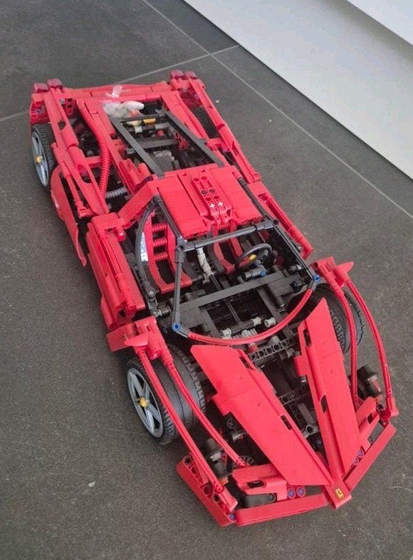 Lego Technic Ferrari Enzo (rood), Ophalen of Verzenden, Zo goed als nieuw, Overige merken