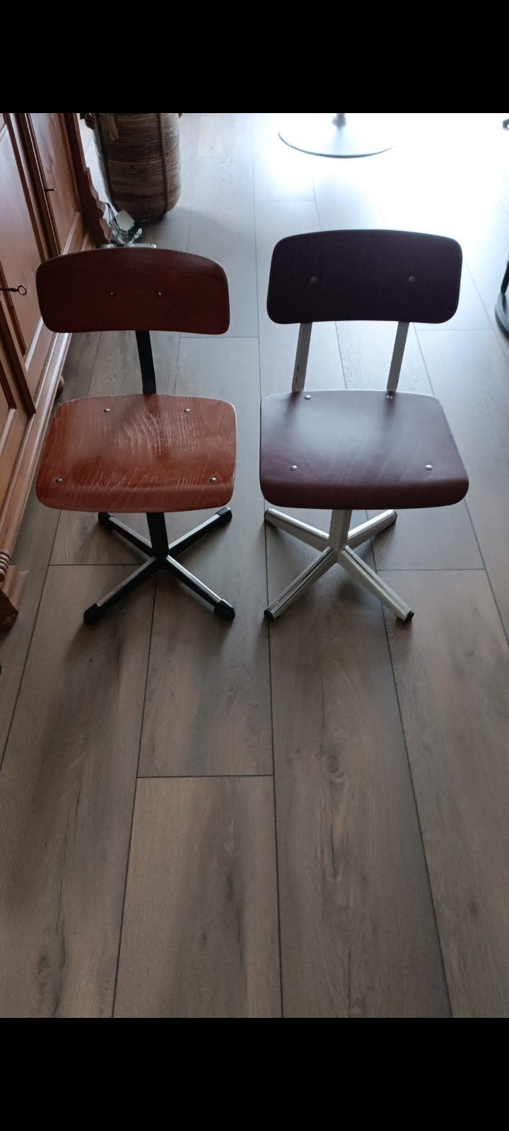 Vintage school stoeltjes, Ophalen, Gebruikt