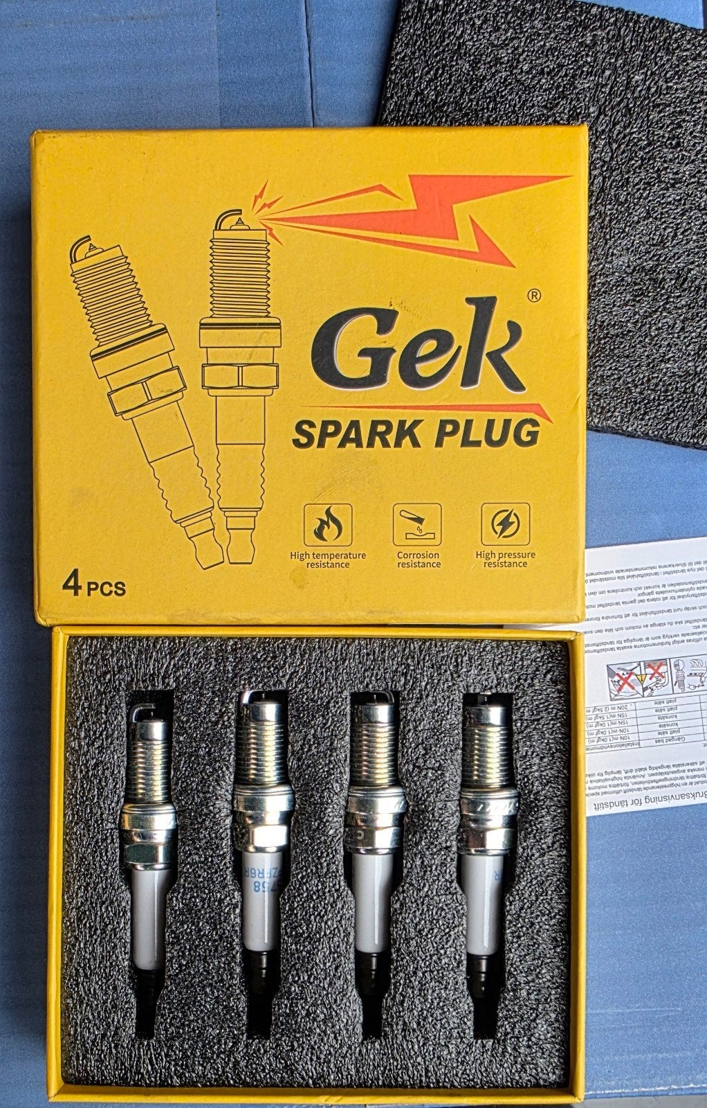 Gek Bougies - Set van 4 - Verbeterde Ontsteking, Auto-onderdelen, Motor en Toebehoren, Universele onderdelen, Nieuw, Ophalen of Verzenden