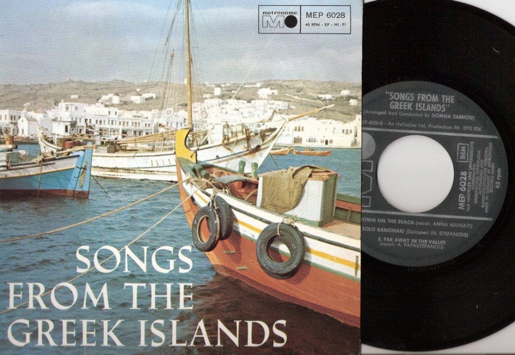 Griekenland - Songs from the Greek Islands - fraaie EP vinyl, Cd's en Dvd's, Ophalen, Gebruikt, Overige formaten
