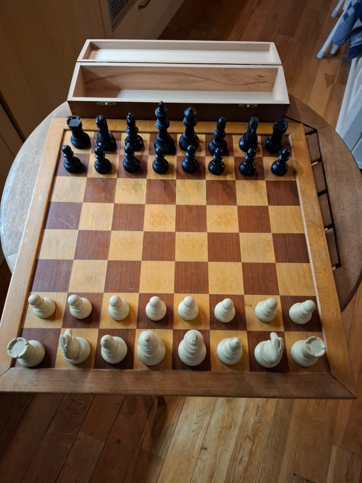 Prachtig schaakspel, king 9 cm, Ophalen of Verzenden