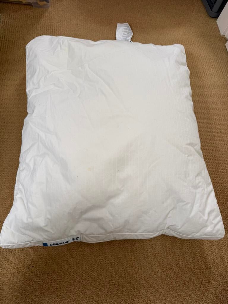 Kussen ikea grönamarant, Eenpersoons, Wit, Ophalen of Verzenden, Zo goed als nieuw