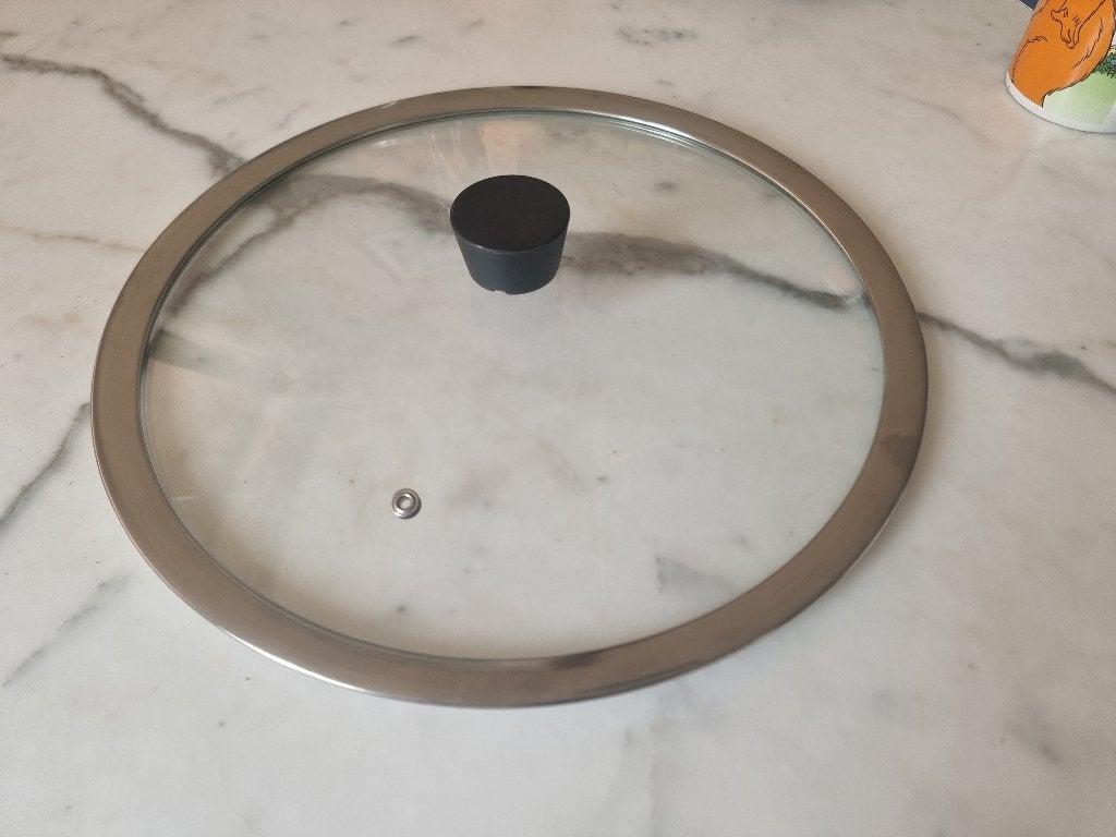 Glazen deksel 33 cm, Huis en Inrichting, Keuken | Potten en Pannen, Ophalen, Zo goed als nieuw, Glas, Overige typen