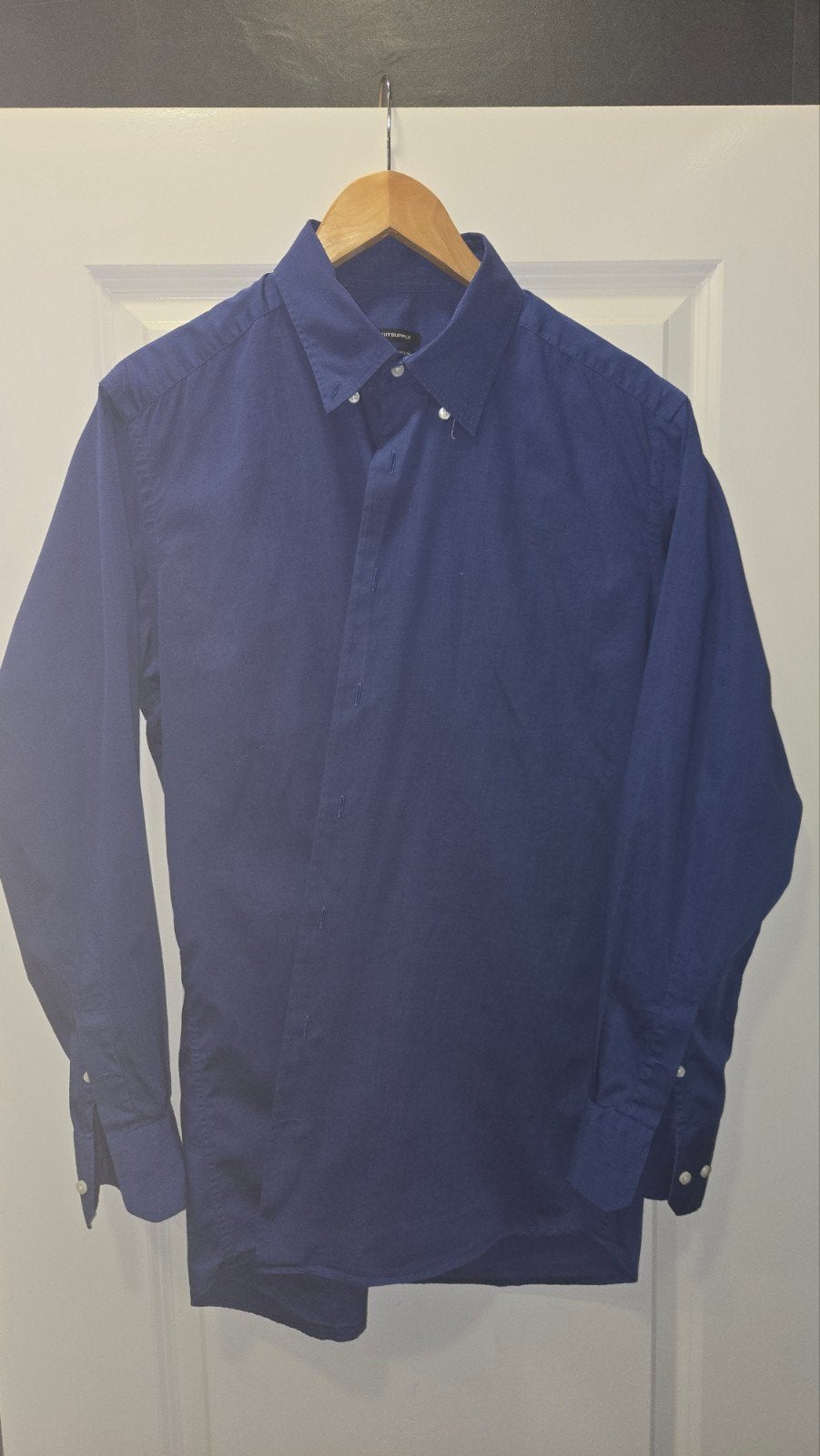 0113 SUITSUPPLY Tessitura Monti overhemd 43 - 17, Blauw, Ophalen of Verzenden, Gedragen, SUITSUPPLY